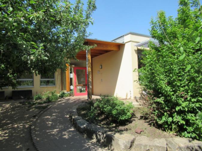 Blick auf die Tür zum Garten